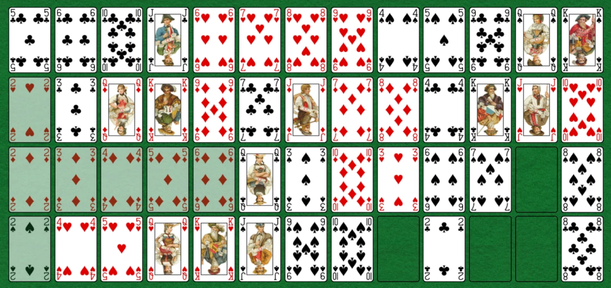 Play Gaps Solitaire (Montana)